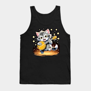 Grey dancing cat Tank Top